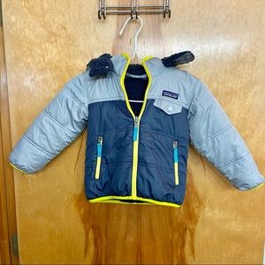 Boys/Toddlers Reversible Hooded Patagonia Jacket